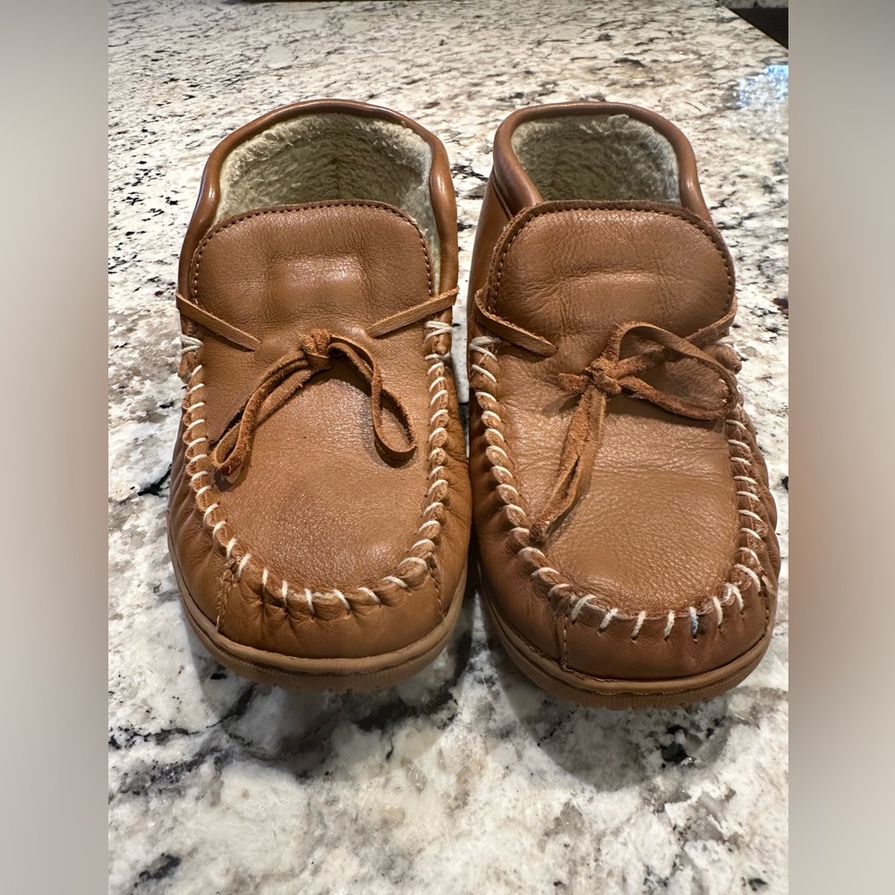 Foamtreads Pacharo Mens Brown Leather Moccasins (Slippers)